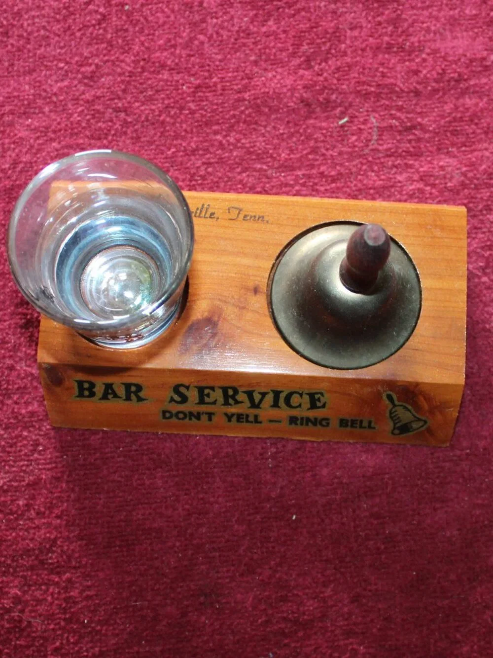 Vintage bar service set features a 